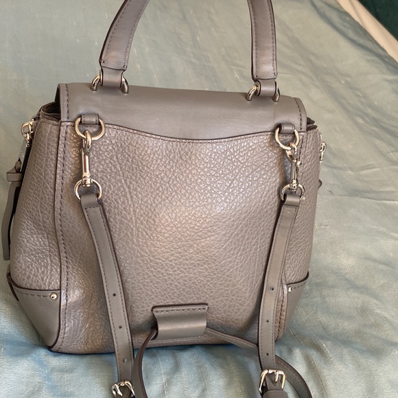 Coach Faye Convertible Backpack top handle in excellent condition - dove gray - Picture 5 of 9